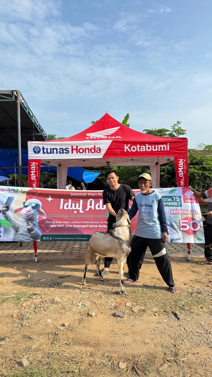 CSR TDM KOTABUMI, Berqurban di hari raya idul Adha "Sinergi Bagi Negeri Satu Hati Honda"   