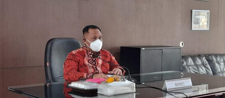 Bupati Lampung Selatan Ikuti Pembekalan Kepemimpinan Mendagri Lanjutan Secara Virtual