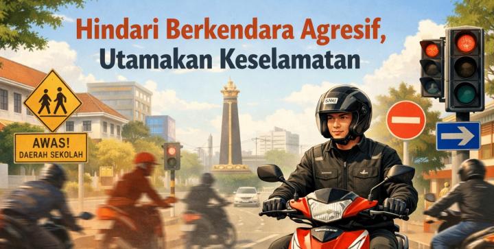 Hindari Berkendara Agresif, Kunci Utama Cegah Kecelakaan Fatal (Tips Aman Berkendara dari Tim Safety Riding Tunas Dwipa Matra)