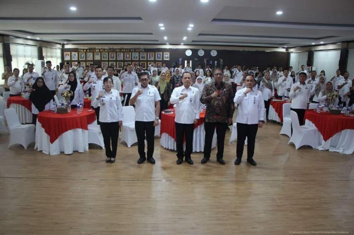 Kantor Wilayah Kementerian Hukum Provinsi Lampung menggelar Sosialisasi Pembentukan Koperasi Desa/Kelurahan Merah Putih Tahun 2025.