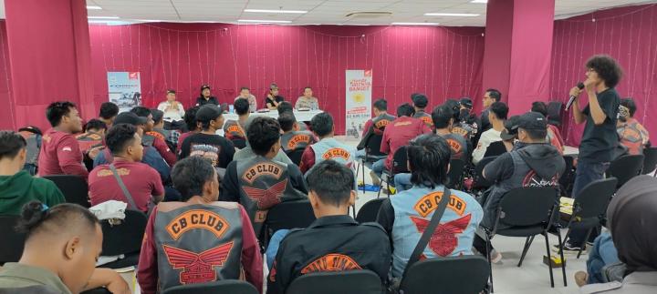 Kapolda Lampung Gelar Jumat Curhat bersama Komunitas Honda CBCL