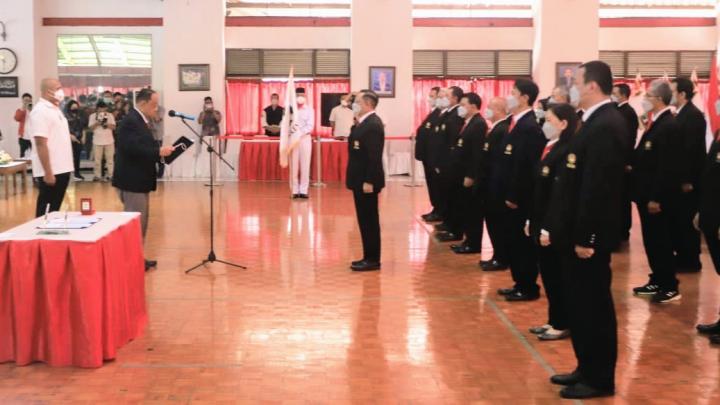 Sah! Ketum PB Perkemi Agus Setiadji Dilantik Ketum KONI, Ini Sederet Program Unggulannya