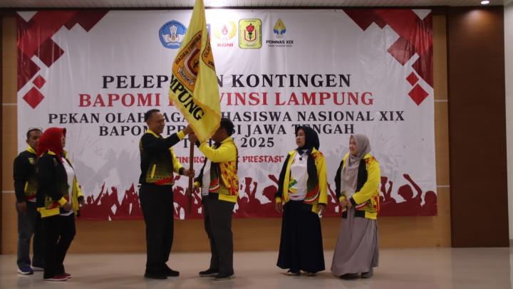 Ketum KONI Lampung Lepas 194 Atlet ke POMNAS 2025, Tekankan Sportivitas dan Jaga Nama Daerah