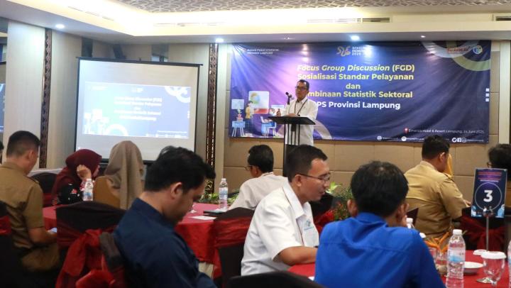 BPS Provinsi Lampung Perkuat Layanan dan Pembinaan Statistik Sektoral Melalui FGD Inklusif