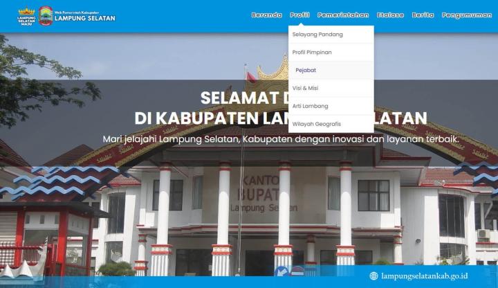 Tepis Isu Lalai! Website Pemkab Lampung Selatan Sedang Redesain, Data Pejabat Kini Lebih Mudah Dicari