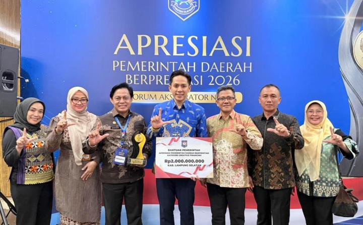 Creative Financing 2026: Lampung Selatan Raih Peringkat Kedua Nasional, Kantongi Insentif Rp2 Miliar dari Inovasi Pembiayaan Daerah
