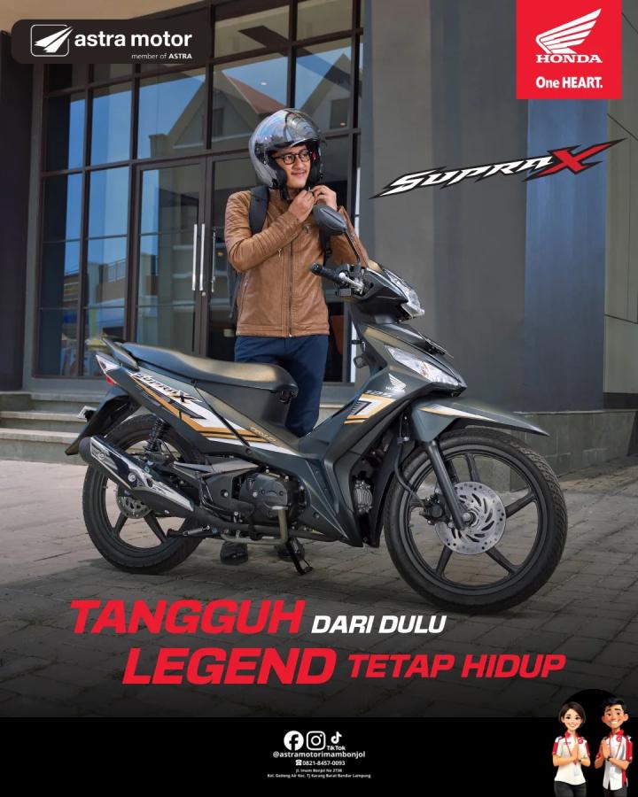 Honda Supra X 125: Sang Legenda yang Tetap Menjadi Pilihan Utama Masyarakat Bandar Lampung