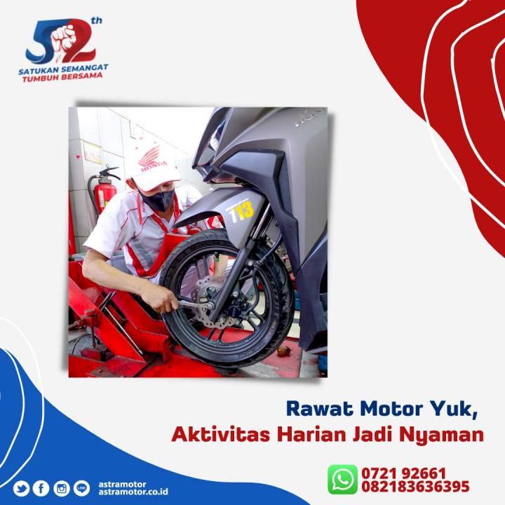 Rawat Motor di AHASS Astra Motor Natar, Aktivitas Harian Jadi Nyaman