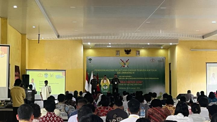 Sebanyak 133 Pemuda Katolik di Lampung Ikuti Diksar di SPN Polda Lampung 