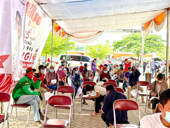 Gebyar Vaksinasi Covid-19", PMI Lampung Siapkan 5000 Dosis Vaksin