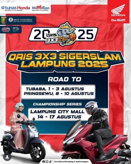 Dukung Penuh QRIS 3X3 Sigerslam Lampung 2025: Semangat Sportivitas & Digitalisasi di Kalangan Anak Muda!