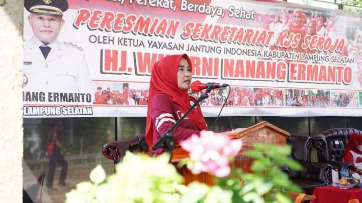 Resmikan Sekretariat KJS Seroja, Winarni : Semoga Berimbas Positif Terhadap Kegiatan Olahraga Di Candipuro