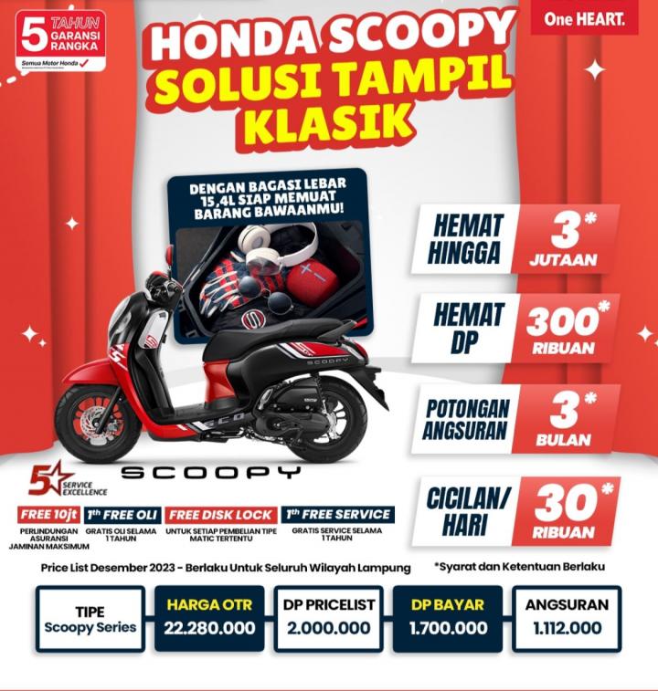 Honda Scoopy  Solusi Tampil Klasik, Cek Promonya 