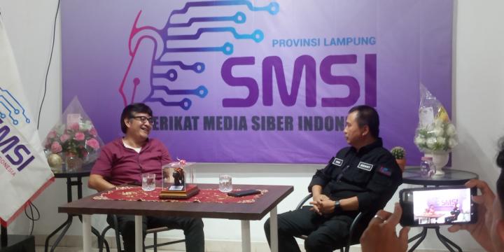 Herman Bersama SMSI Lampung, Sebut Strategi Perkuat PWI Lebih Profesional di Lampung