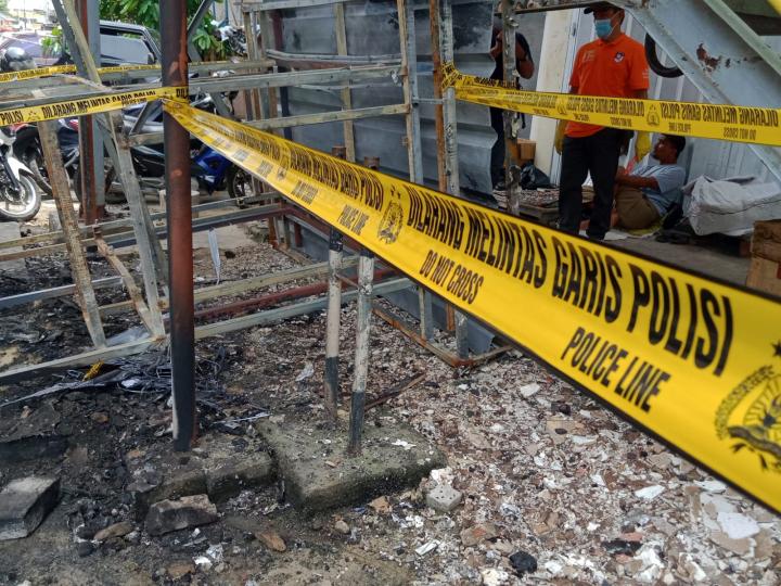 Terkait Pos yang Terbakar, Ini Kata Kasat Reskrim Polresta Bandar Lampung