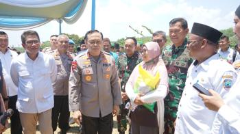 Polda Lampung Kick Off Penyaluran Beras Serentak, Jamin Keterjangkauan Pangan