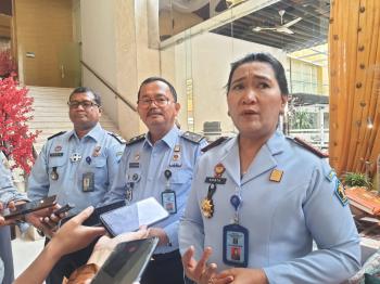 Kepala Kantor Kemenkumham Provinsi Lampung Sorta Delima Lumban Tobing Membuka Sosialisasi Kekayaan Intelektual Komunal