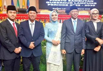 DPRD Lampung Paripurna Pidato Perdana Gubernur