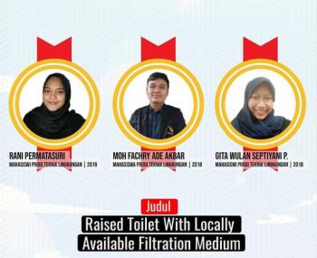 Keren! Kelola Sanitasi Air Limbah, 3 Mahasiswa ITERA Raih Juara Internasional