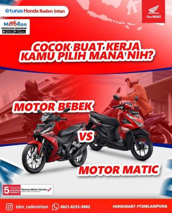 Motor Bebek Vs Motor Matic 