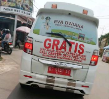Jadi Sorotan Warga, Mobil Dinas Pemkot Ambulance Kota Bandar Lampung Ketauan Mati Pajak Ditengah Program Pemutihan