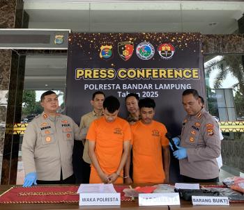 Pencurian dengan Kekerasan di Bandar Lampung, 2 Pelaku Ditangkap