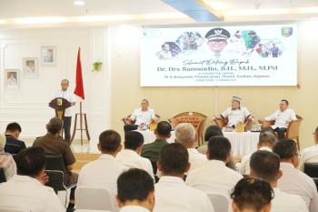 Pj. Gubernur Lampung Ajak Perkuat Kebersamaan Dalam Membangun Kabupaten Pesawaran   