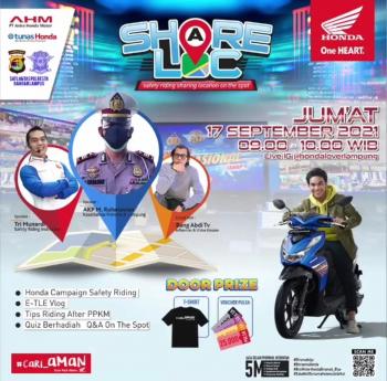Sharelock Safety Riding Sharing on Location on The Spot Bersama Kasatlantas Polresta Bandar Lampung
