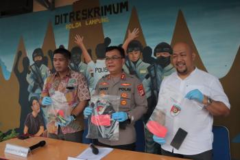 Tekab 308 Presisi Polda Lampung Ringkus 3 orang pelaku pencurian dengan kekerasan (Curas)