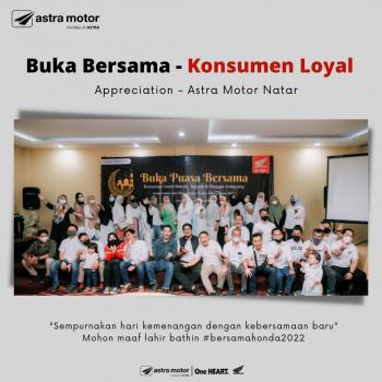 Ramadhan bersama Honda, Astra Motor Natar Ajak Konsumen  Loyal Buka  Puasa Bersama
