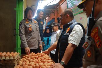Sidak ke 5 Pasar Di Bandarlampung, Polda Pastikan Stok Ketersediaan Dan Harga Stabil