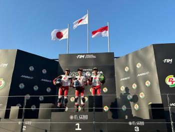 Taklukkan Tikungan Akhir, Bintang Kibarkan Merah Putih di Moto4 Asia Cup Buriram   