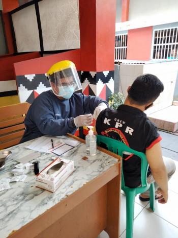 Cegah Wabah Covid19, Ratusan WBP Rutan Kotaagung Di Vaksin