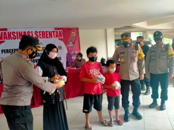 Vaksinasi MassalÂ  Polsek TBU, Siapkan Dosis untuk Anak-anak