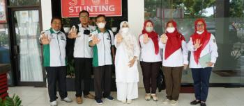 Duta Swasembada Gizi Kabupaten Lampung Selatan Hj.Winarni Terima Audiensi Pendamping Desa