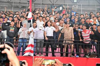 Bupati Egi Nobar di GWH Kalianda, Timnas Indonesia Menang Tipis 1-0 Atas Bahrain   