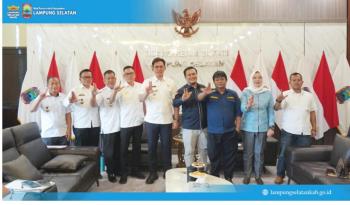 Bupati Lampung Selatan, Radityo Egi Pratama Terima Audiensi Karang Taruna Lampung Selatan 