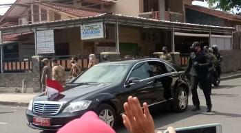 Tiba di Lampung, Jokowi Tancap Gas Tinjau Vaksinasi di Beberapa Tempat