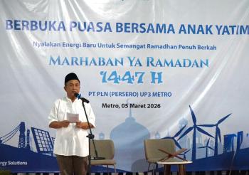 PLN UP3 Metro Tebar Kebahagiaan Ramadan Melalui Puasa Bersama dan Santuni Anak Yatim