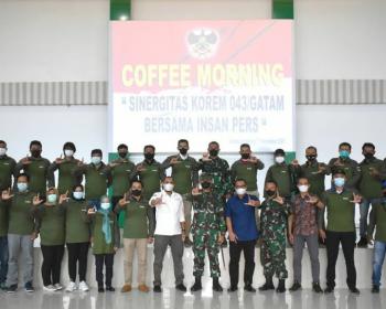 Sinergitas Korem 043/Gatam Bersama Insan Pers