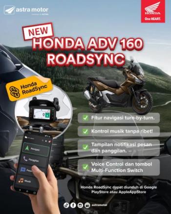 Honda Hadirkan New Honda ADV 160 dengan Fitur Honda RoadSync, Makin Canggih dan Terkoneksi!