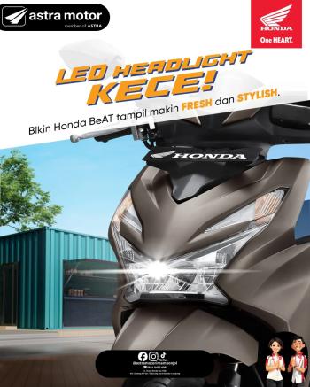 Tampil Kece dengan LED Headlight, Honda BeAT Jadi Pilihan Utama di Astra Motor Imam Bonjol