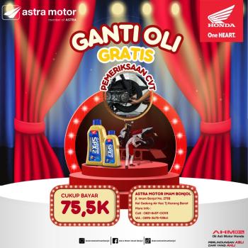 Astra Motor Imam Bonjol Gelar Promo Ganti Oli Gratis Plus Pemeriksaan CVT