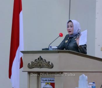 Bupati Winarti sampaikan LPP APBD Tahun 2021 Saat Rapat paripurna DPRD