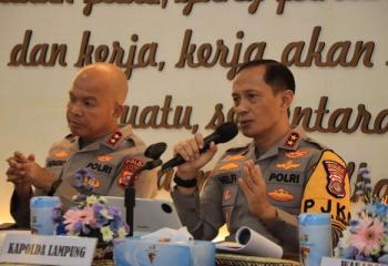 Arus Mudik Lebaran 2026, Polda Lampung–Banten Perkuat Koordinasi Pengamanan 
