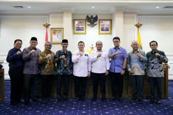 Pj.Gubernur Samsudin dan Jajaran Forkopimda Terima Kunjungan Kerja Badan Akuntabilitas Publik DPD RI