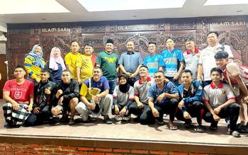 Wabup Pesawaran Antonius Tinjau dan Beri Semangat Tim Pencak Silat Lampung di Kudus