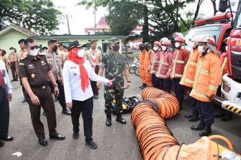 1.510 Personil Dilibatkan Dalam Kesiapsiagaan Penanggulangan Bencana di Kota Bandar LampungÂ 