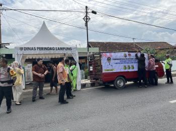 Pemprov Lampung Melalui Dinas Perindag Gelar Operasi Pasar Gas LPG 3 Kg