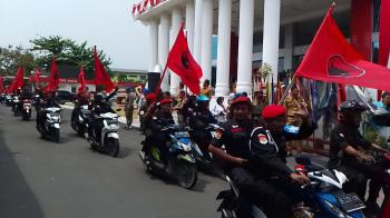 Kirab Pemilu 2024 di Kota Bandar LampungÂ 